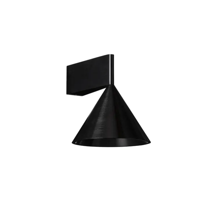Applique murale, Apollo 14, noir, L12,5cm, H14cm - Pholc
