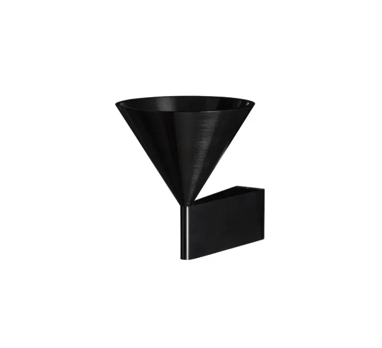 Applique murale, Apollo 14, noir, L12,5cm, H14cm - Pholc