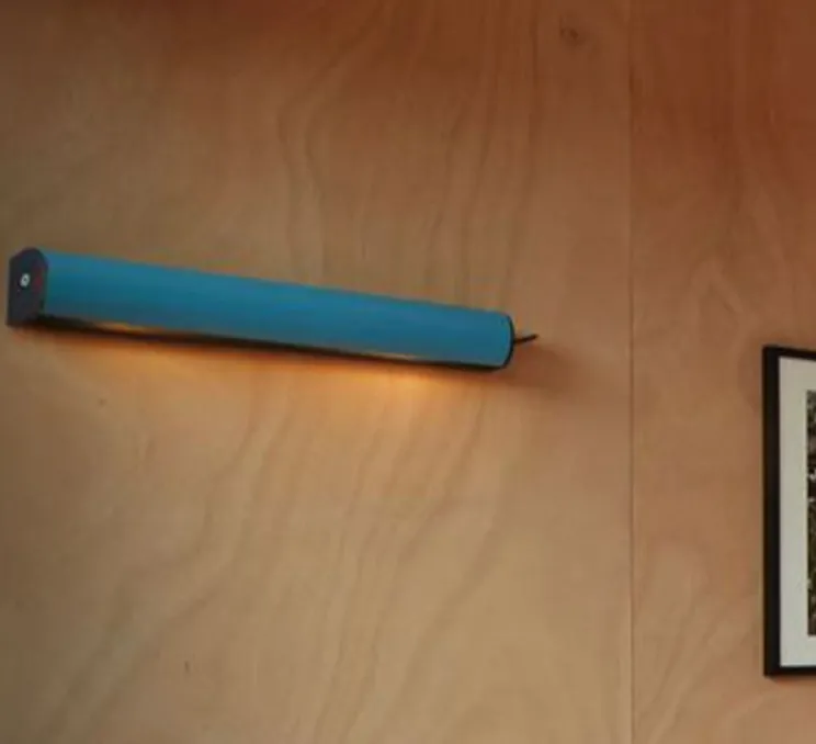 Applique murale, Applique cylindrique longue, bleu, L48cm, H7,5cm - Nemo lighting