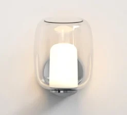 Applique murale, Aquina, chrome, L14,2cm, H18,6cm - Astro