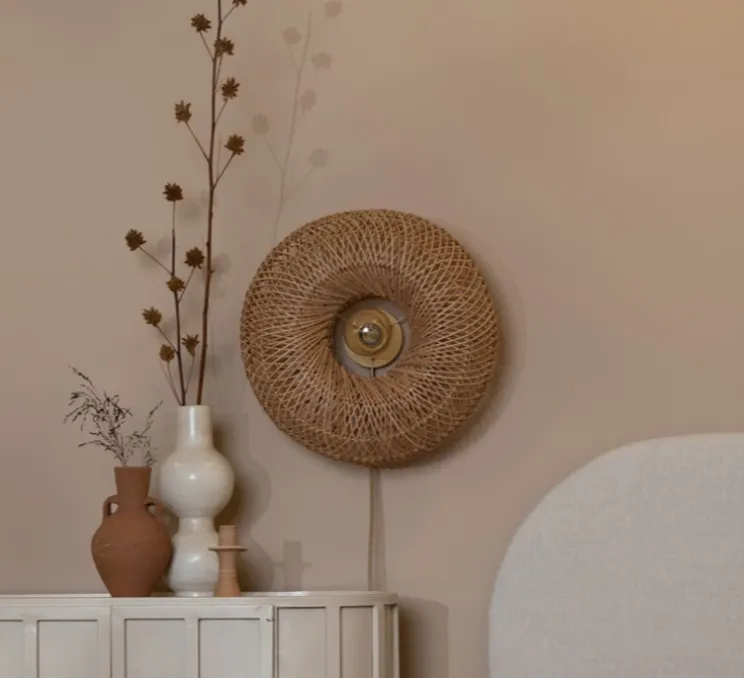 Applique murale, Arizona, naturel, L50cm, H50cm - Good&Mojo