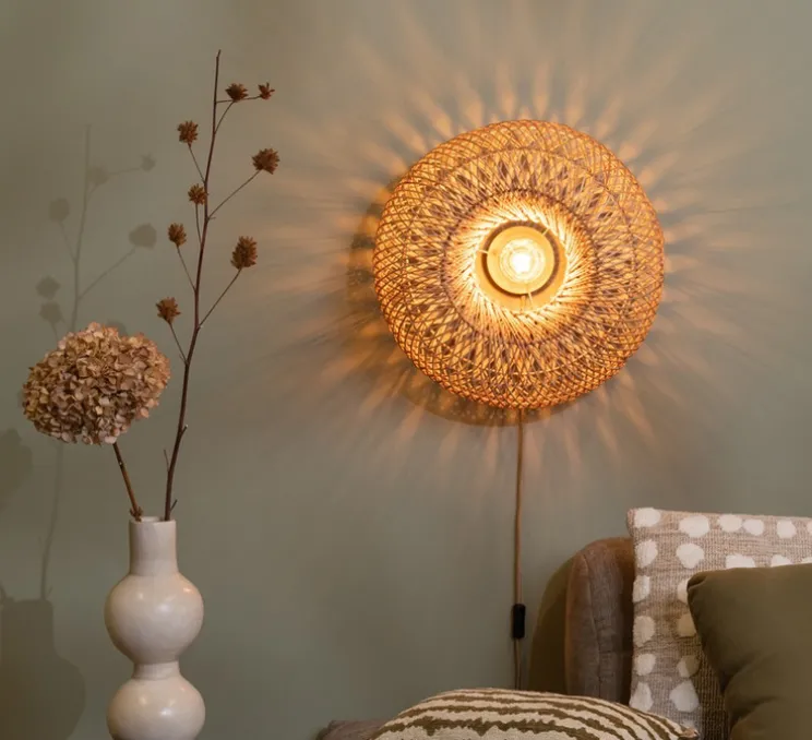 Applique murale, Arizona, naturel, L50cm, H50cm - Good&Mojo