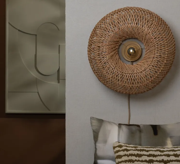 Applique murale, Arizona, naturel, L50cm, H50cm - Good&Mojo