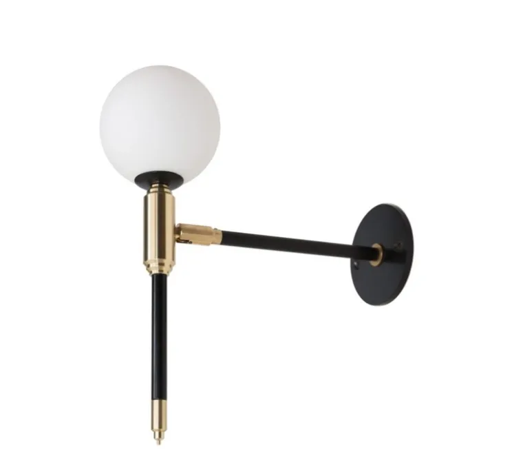 Applique murale, Arlette, noir, L9cm, H27cm - Daniel Gallo