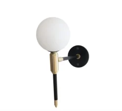 Applique murale, Arlette, noir, L9cm, H27cm - Daniel Gallo