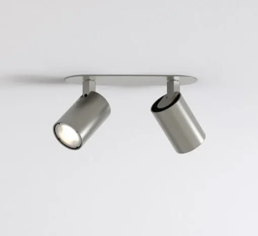 Applique murale, Ascoli Twin Recessed, nickel mat, L29,5cm, H12cm - Astro Lighting