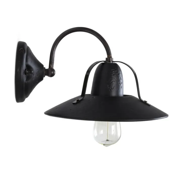 Applique murale, Asiago, noir, L25cm, H24cm - Toscot