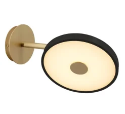 Applique murale, Asteria wall, noir, câble, LED, 2700K, 500 lm, L9cm, H9cm - Umage
