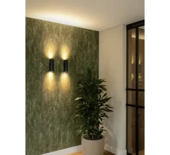 Applique murale, Asto tube, noir, Ø7cm, H20cm - SLV