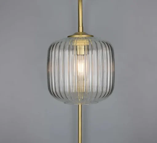 Applique murale, Astoria , laiton satiné, Ø20cm, H52,6cm - Mullan Lighting
