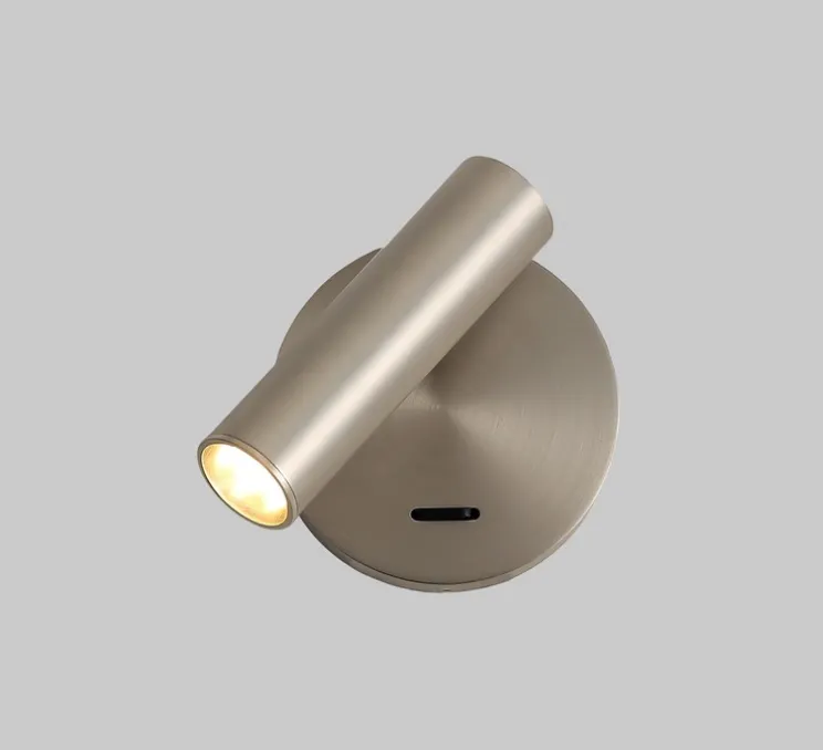 Applique murale, Atria Surface, nickel, LED, 3000K, 285 lm, Ø3cm, H11cm - ACB