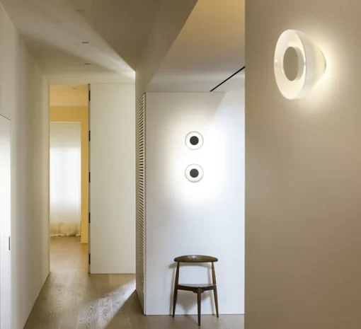 Applique murale, Aura, opale, LED, 2700K, 448lm, Ø17,9cm, P9,6cm - Marset