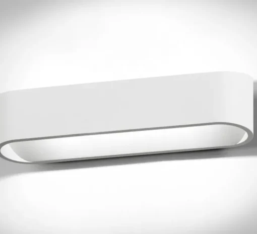 Applique murale, Aura W2, blanc, LED, dim, 2700K, 1540 lm, L26cm, H6cm - Light Point