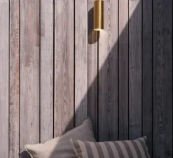 Applique murale, Ava 200 Coastal, laiton brossé PVD, IP44, L7,5cm, H20cm - Astro