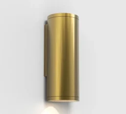 Applique murale, Ava 200 Coastal, laiton brossé PVD, IP44, L7,5cm, H20cm - Astro