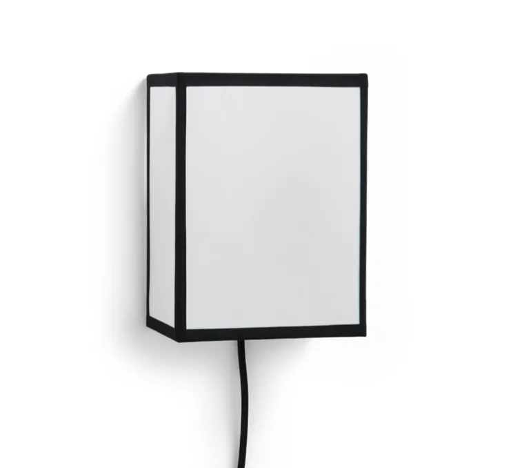 Applique murale, Ava Square, blanc et noir, L15,5cm, H20,5cm - HAY