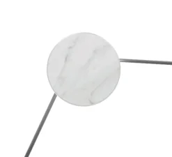 Applique murale, Azou 3, marbre blanc, avec prise et interrupteur, LED, 2700K, 1350lm, ∅11,5cm, P8cm (par unité) - KDLN