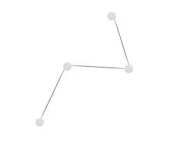 Applique murale, Azou 4, marbre blanc, avec prise et interrupteur, LED, 2700K, 1800lm, ∅11,5cm, P8cm (par unité) - KDLN