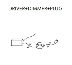 Applique murale, Azou 4, marbre blanc, avec prise et interrupteur, LED, 2700K, 1800lm, ∅11,5cm, P8cm (par unité) - KDLN