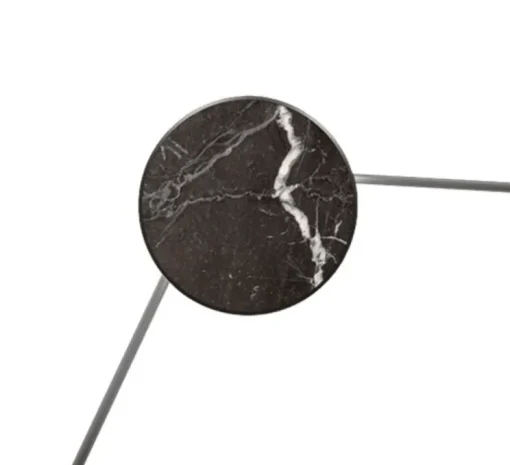 Applique murale, Azou 5, marbre noir, avec prise et interrupteur, LED, 2700K, 2250lm, ∅11,5cm, P8cm (par unité) - KDLN
