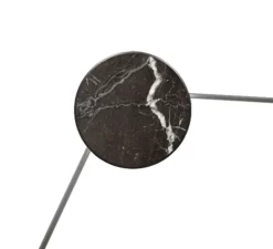 Applique murale, Azou 3, marbre noir, avec prise et interrupteur, LED, 2700K, 1350lm, ∅11,5cm, P8cm (par unité) - KDLN