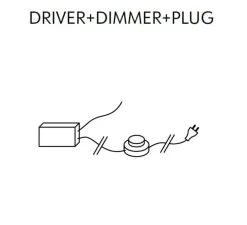 Applique murale, Azou 4, vert onyx, avec prise et interrupteur, LED, 2700K, 1800lm, ∅11,5cm, P8cm (par unité) - KDLN