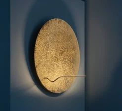 Applique murale, Bellatrix, lignes radiales, laiton, LED, dim, 2700K, 420 lm, Ø120cm - Catellani & Smith