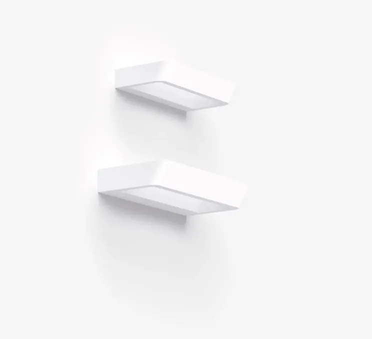 Applique murale, Belvedere W2, blanc, LED, 2700K, 3200 lm, L28cm, H4,2cm - Rotaliana
