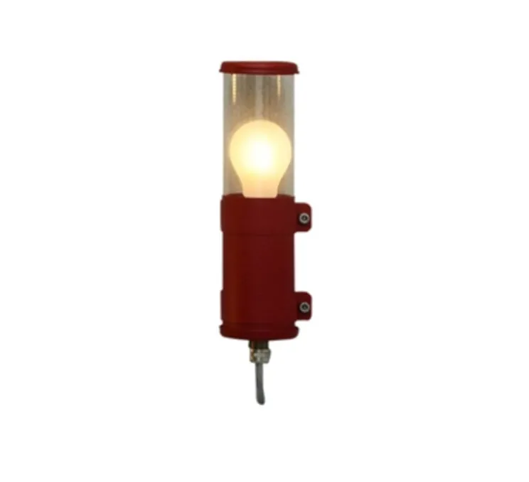 Applique murale, Bendz , rouge, IP68, 2700K, Ø7cm, H30cm - Sammode