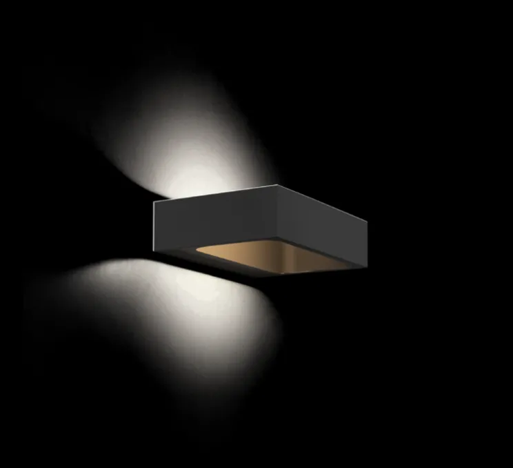 Applique murale, Bento 1.3, noir, LED, 3000K, 480lm, L18cm, H4,6cm - Wever&Ducré