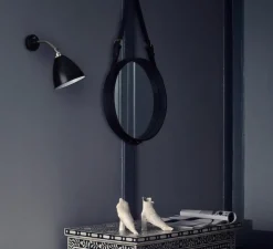 Applique murale, Best-Lite BL7, noir et chrome, Ø16cm, H29cm - Gubi