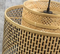 Applique murale, Bhutan 5030 natural , naturel, Ø50cm, H30cm - Good&Mojo