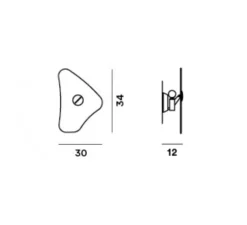 Applique murale, Bit 4, vert, L30cm, H34cm - Foscarini