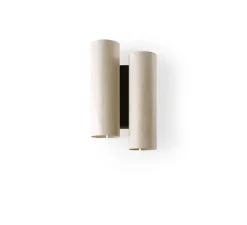 Applique murale, Black Note DU, ivoire, métal finition noir mat, LED, 3000K, 2884lm, L20cm, H34cm - LZF