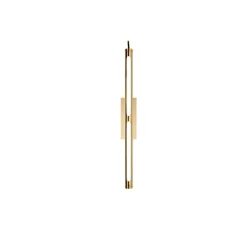 Applique murale, Bloomsbury 500, Direct, laiton, LED, dim, 2700K, lm, Ø3cm, H50cm - Rubn