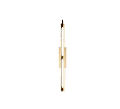 Applique murale, Bloomsbury 500, Direct, laiton, LED, dim, 2700K, lm, Ø3cm, H50cm - Rubn