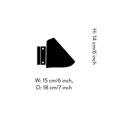 Applique murale, Bonnet SC103, noir, L15cm, H14cm - Andtradition