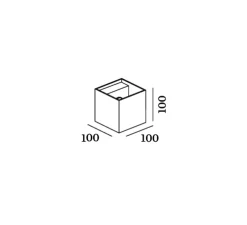 Applique murale, Box 1.0, blanc, L10cm, H10cm - Wever&Ducré