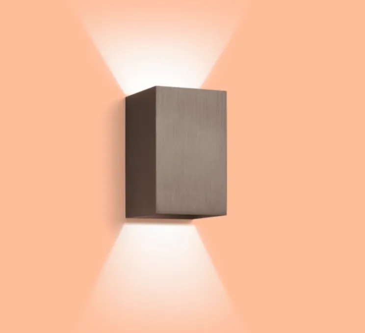 Applique murale, Box 4.0, Bronze, dim, LED, 3000K, 690lm, L10cm, H16cm - Wever&Ducré