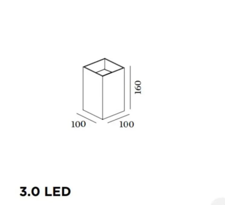 Applique murale, Box 4.0, Bronze, dim, LED, 3000K, 690lm, L10cm, H16cm - Wever&Ducré