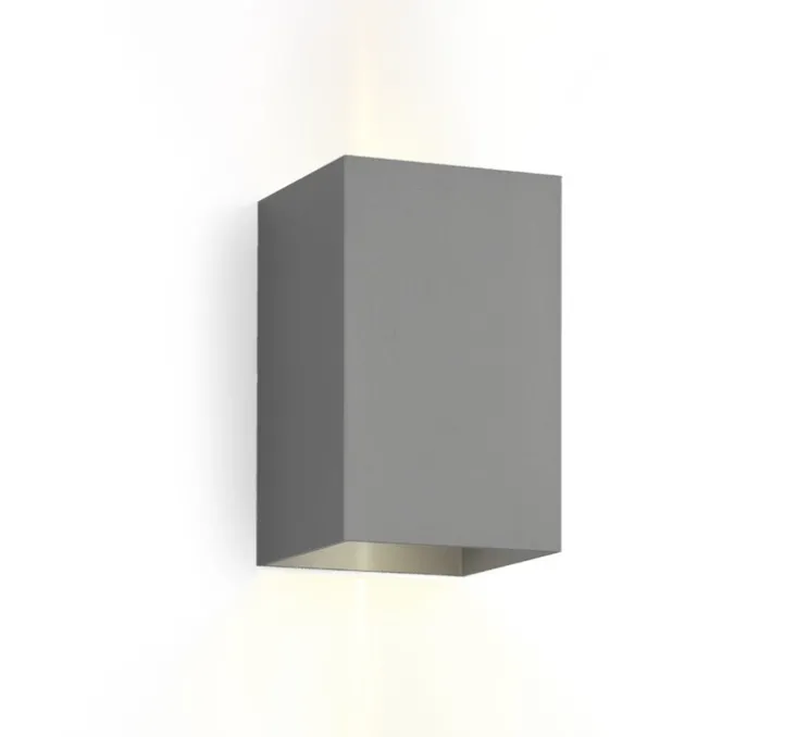 Applique murale, Box 4.0, gris, LED, L10cm, H16cm, 2700K, 400lm, IP65 - Wever&Ducré