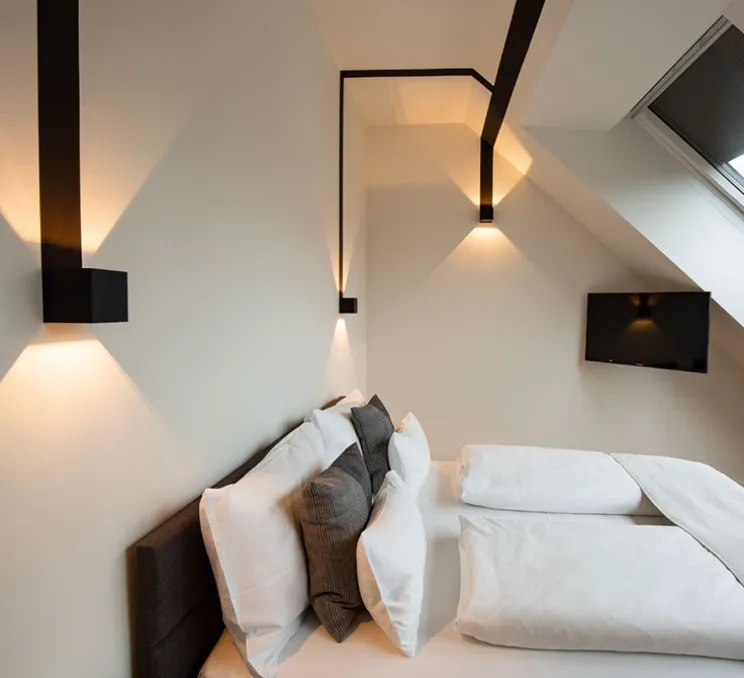 Applique murale, Box 2.0 LED, noir, LED, 2700K, 2x200lm, L10cm, H10cm - Wever&Ducré