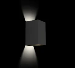 Applique murale, Box 4.0, noir, LED, L10cm, H16cm, 2700K, 400lm, IP65 - Wever&Ducré