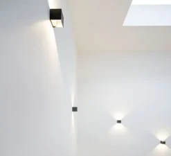 Applique murale, Box 1.0, noir brossé, QT14, H10cm, L10cm - Wever&Ducre