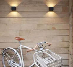 Applique murale, Box 2.0, noir, LED, L10cm, H10cm, 2700K, 400lm, IP65- Wever&Ducré