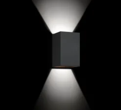 Applique murale, Box 3.0, noir, 2700K, 2x200lm, LED, L10cm, H16cm - Wever&Ducré