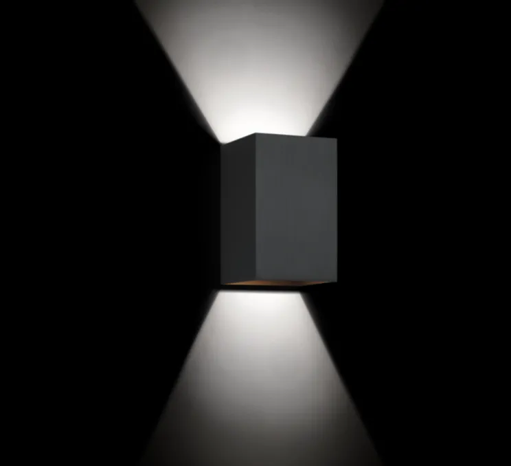 Applique murale, Box 3.0, noir, 2700K, 2x200lm, LED, L10cm, H16cm - Wever&Ducré