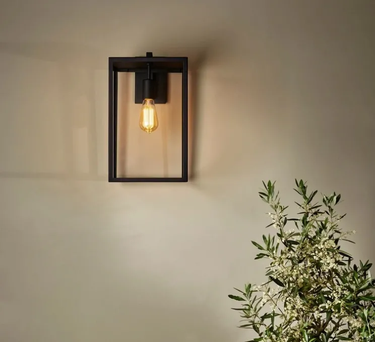 Applique murale, Box Lantern 450, noir, IP23, L25cm, H45cm - Astro Lighting