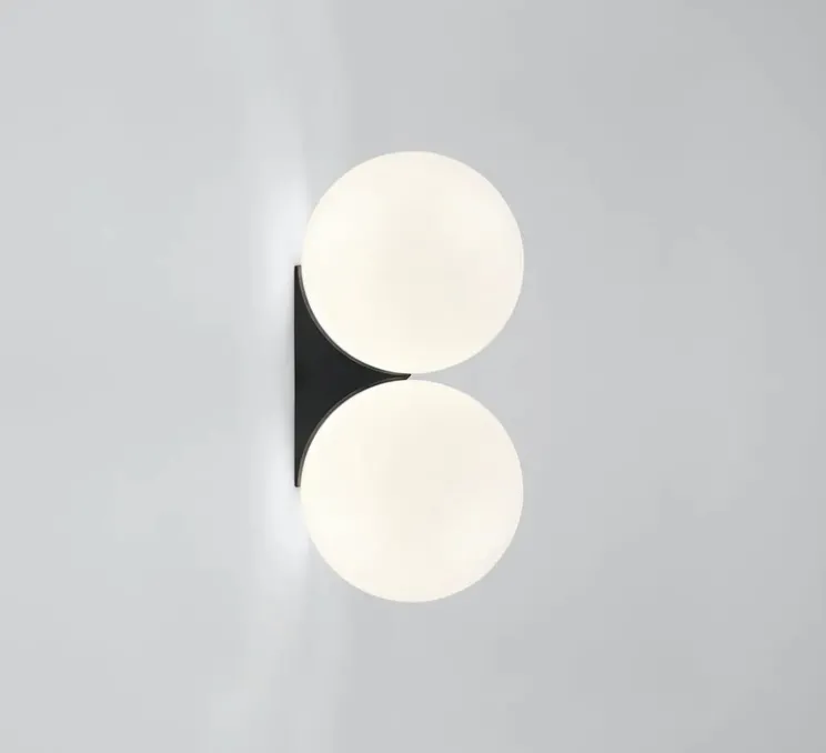 Applique murale, Brass Architectural DS150, noir, Ø15cm, H30,4cm - Anastassiades Studio