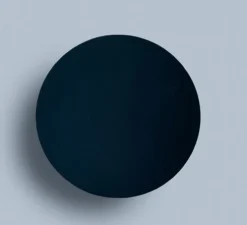 Applique murale, Brawall Flocky L, velours bleu pétrole, LED, 3000k, 1264 lm, Ø26cm, H1,3cm - Lumen Center Italia